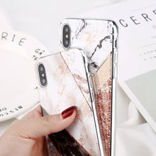 Load image into Gallery viewer, Glitter Powder Marble Phone Case For iPhone