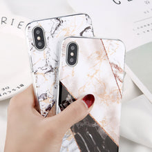 Load image into Gallery viewer, Glitter Powder Marble Phone Case For iPhone