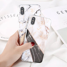 Load image into Gallery viewer, Glitter Powder Marble Phone Case For iPhone