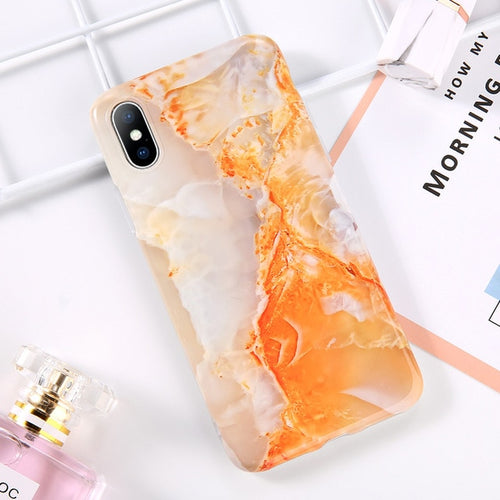 Colorful Marble Phone Case For iPhone