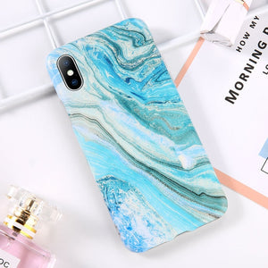 Colorful Marble Phone Case For iPhone