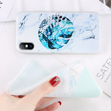 Load image into Gallery viewer, Glitter Powder Marble Phone Case For iPhone