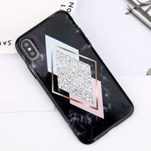 Load image into Gallery viewer, Glitter Powder Marble Phone Case For iPhone