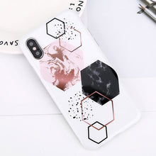 Load image into Gallery viewer, Glitter Powder Marble Phone Case For iPhone