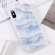 Load image into Gallery viewer, Glitter Powder Marble Phone Case For iPhone