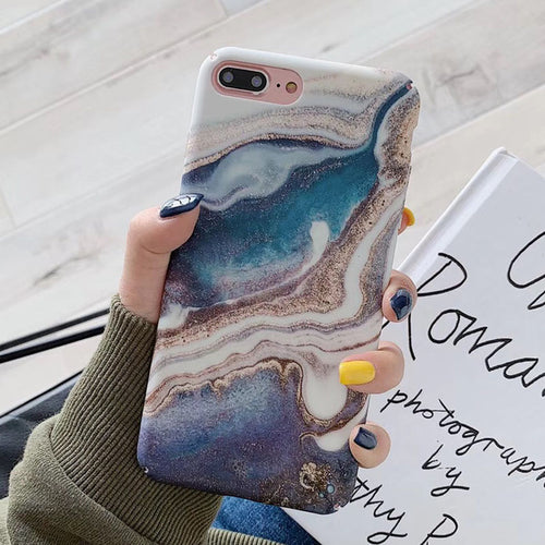 Gradient Marble Phone Case For iPhone