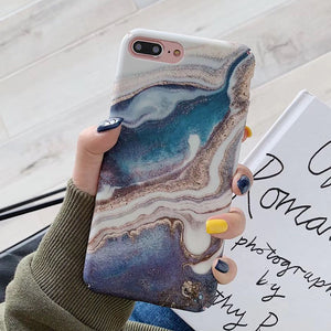Gradient Marble Phone Case For iPhone